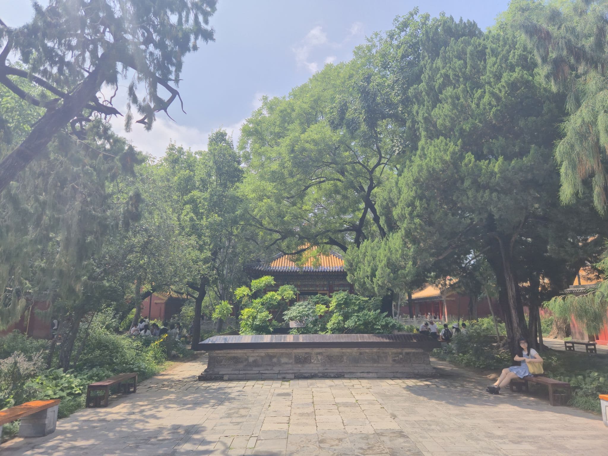 Garden courtyard inside the Forbidden City
