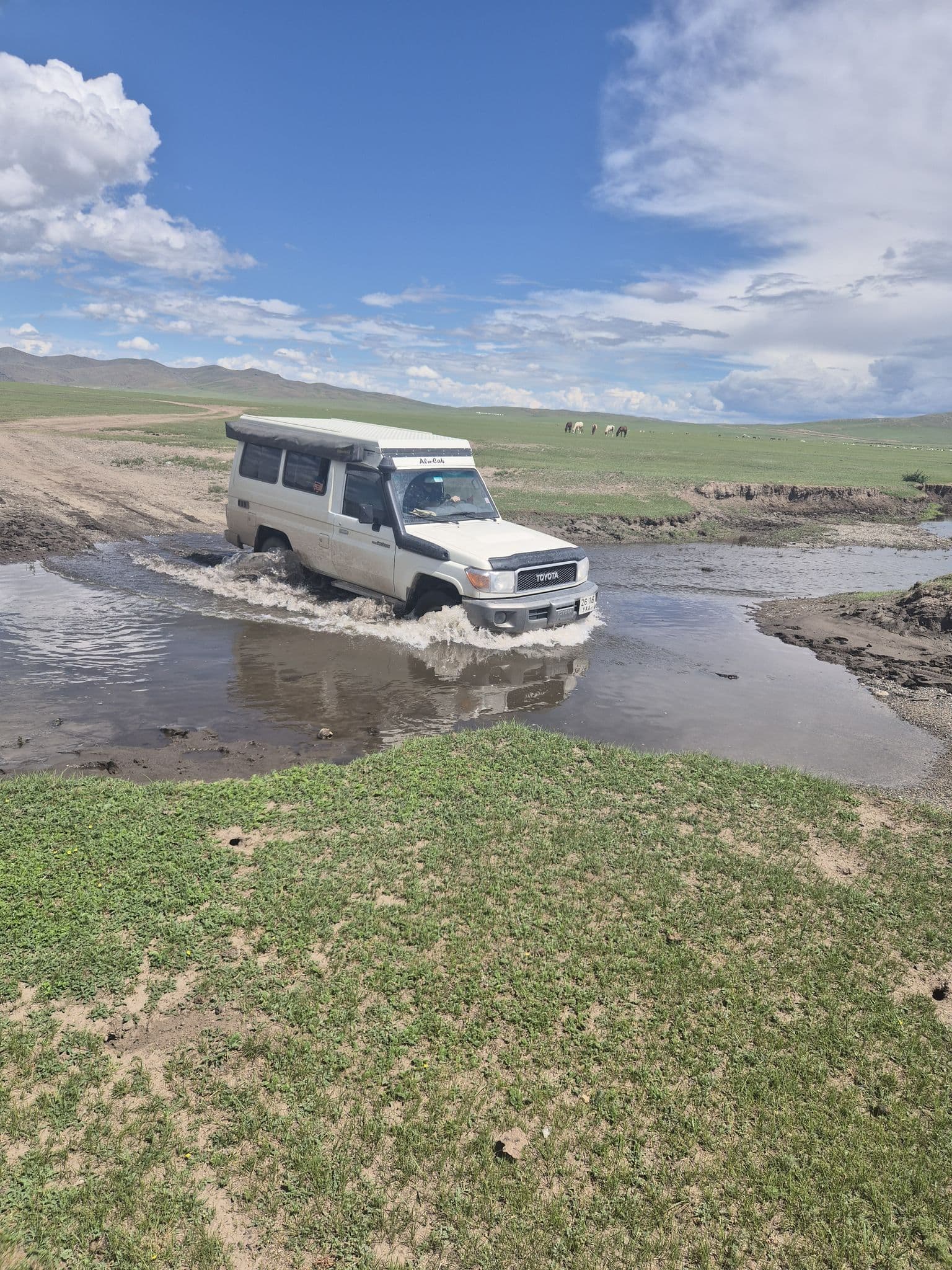 River crossing in the Orkhon Valley