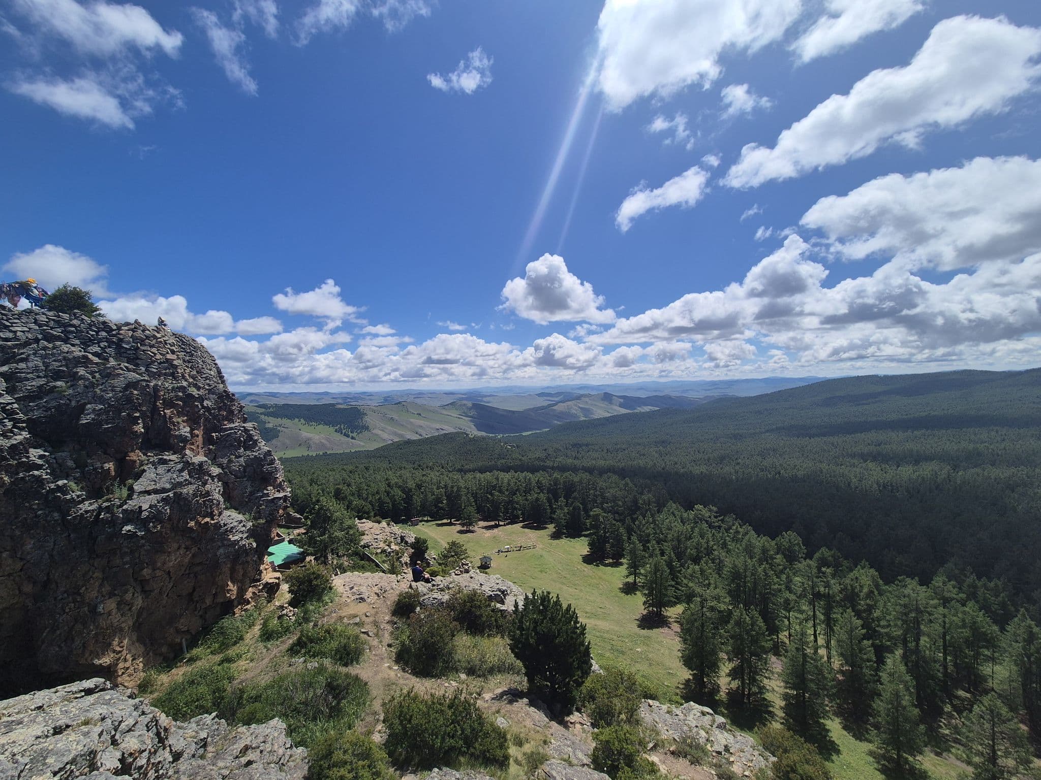 View from Tovkhon Khiid